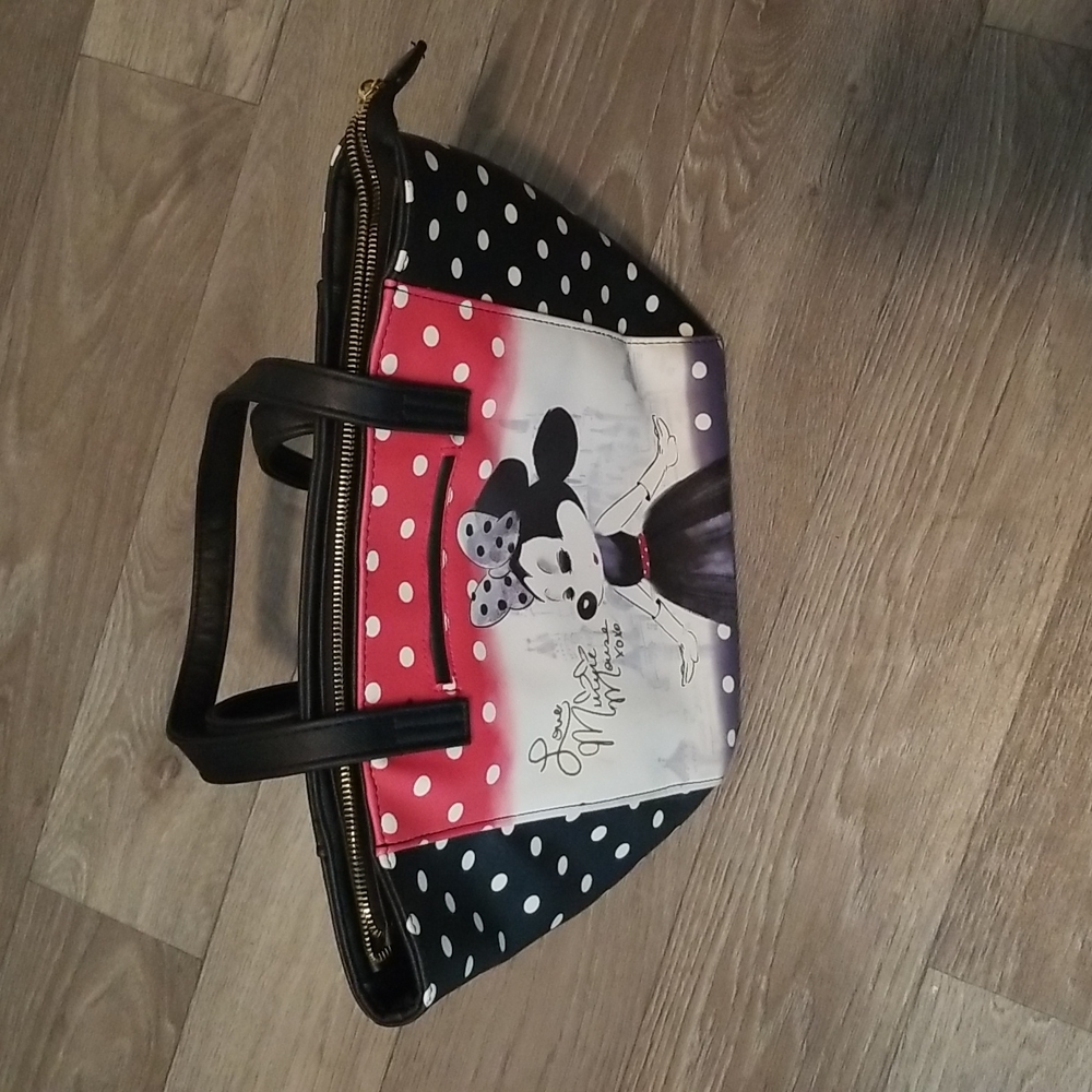Disney Parks Minnie + Cinderella's Castle Tote. Signed by Minnie. Rare!